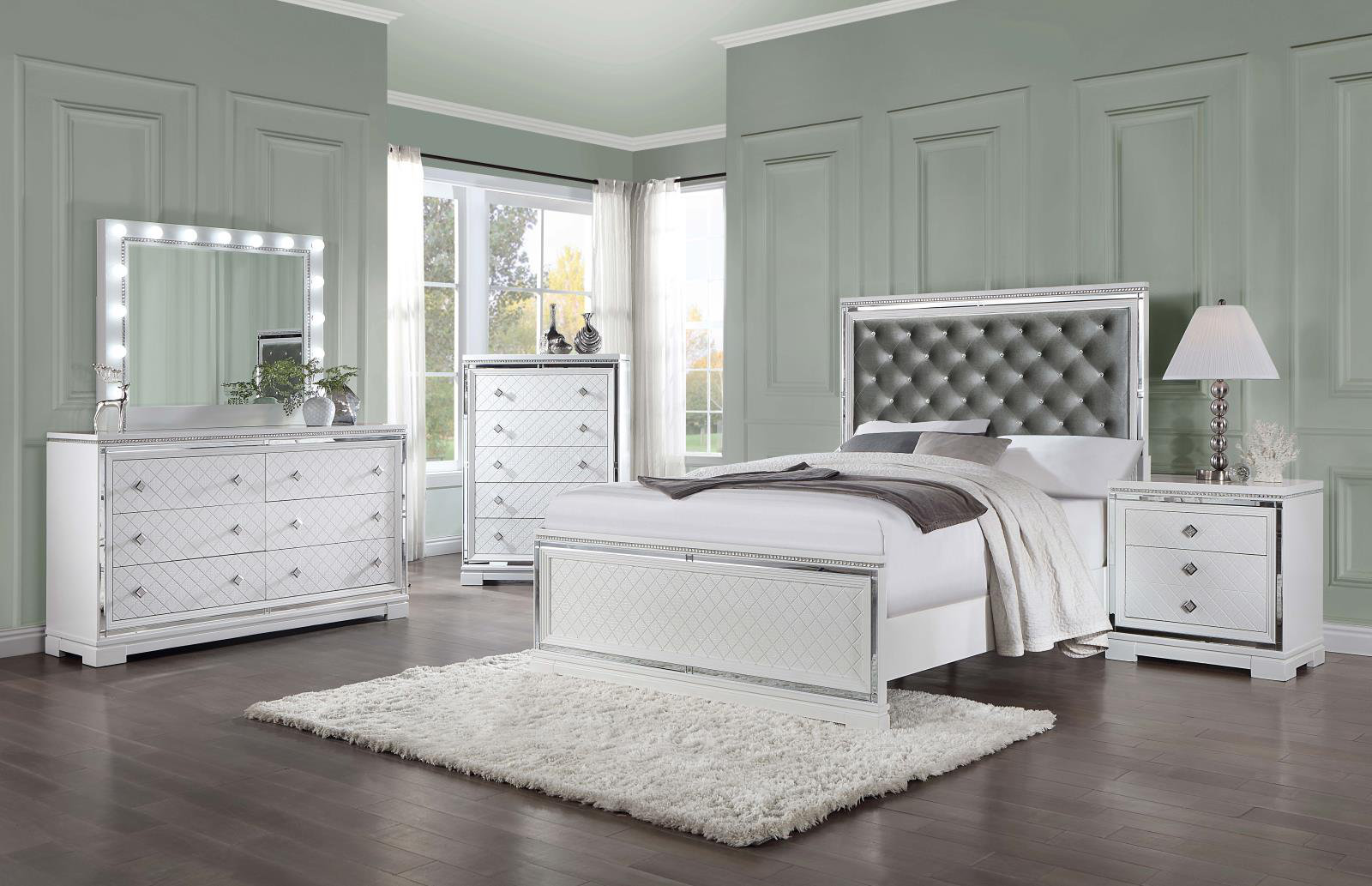 Rosdorf Park Jatavion Upholstered Tufted Bedroom Set Wayfair