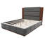 Upholstered Platform Bed Frame With Extended Wood Headboard, Modern Bed With Wood Base, No Box Spring Needed-2021569082-2021569076