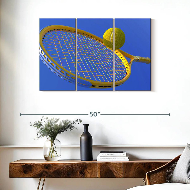 Coup de balle de tennis, H 24 po x l 38 po