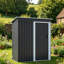 Dark Black Garden Storage Shed