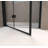 34 "X 72" Bifold Shower Door, 1/4"(6Mm) Tempered Glass, Aluminum Frame