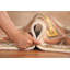 Tapis de couloir indien orange en laine Viss 3 x 8