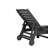 Lounge Chair with Side Table, 3-Piece Oversized Chaise Lounge Chair Setwith Wood Texture, All Weather Patio Lounge Chair with 5 Positions,Wheels &Cup Holder(include 2Lounge chairs and 1Table)-1379014240