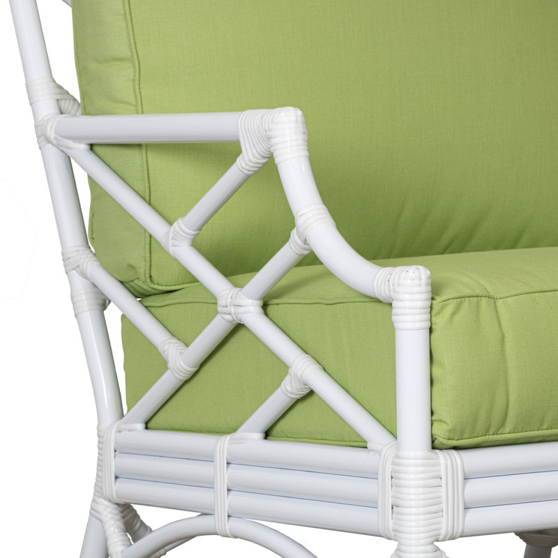 Chippendale Outdoor Lounge Chair, Canvas Macaw Sunbrella® Canvas
