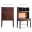 Bureau en bois massif et bibliothèque intégrés de style américain-1475355567