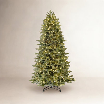 Slim 9.5' Pre-Lit Fir Christmas Tree
