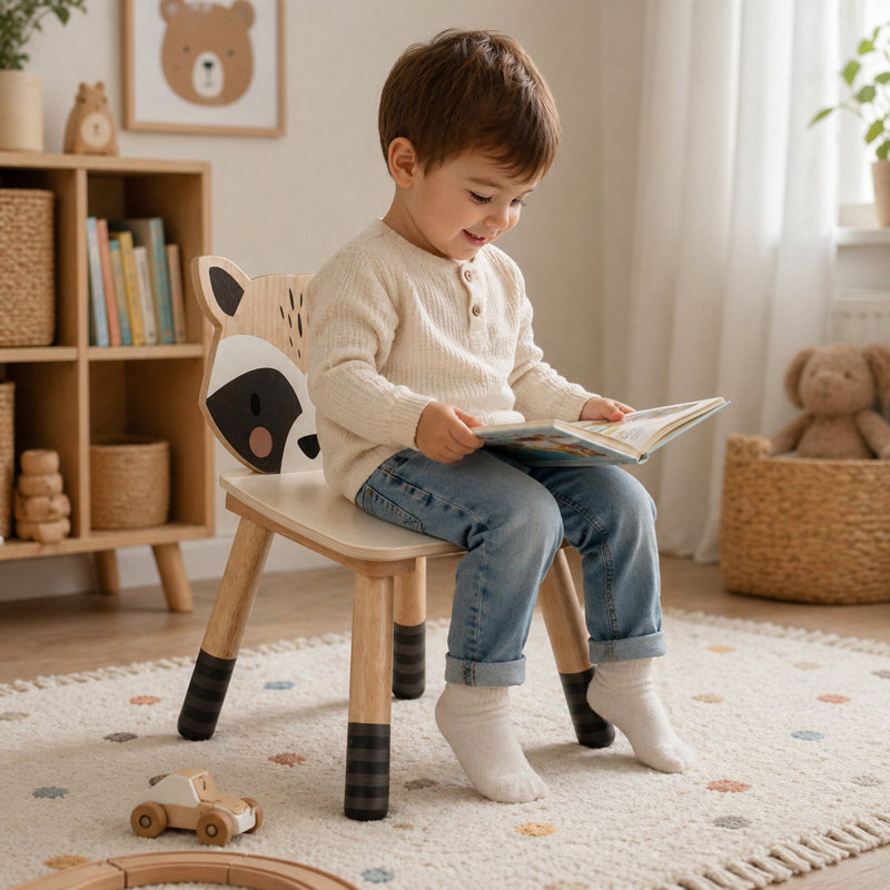 Chaise pour enfant Forest - Raton laveur