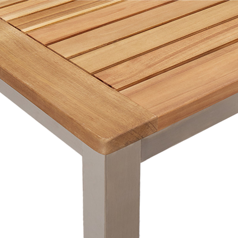 4 - Person Wood Patio Dining Set with, 75cm H x 90cm W x 90cm D