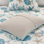 Courtepointe luxueuse pour chambre à coucher - lit double / grand 6 pièces avec coquillages imprimés, étoiles de mer et coraux-128738020-128738023