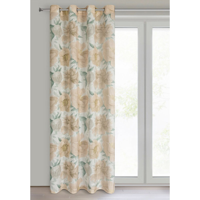 Polyester Blend Standard Eyelet Curtain Panel