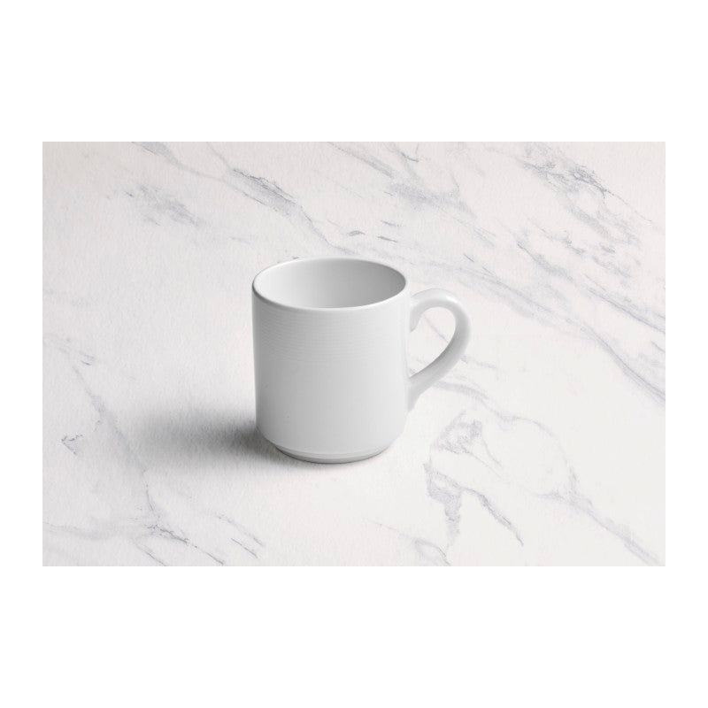 Tasse à café empilable en porcelaine | Ivoire | 10 oz
