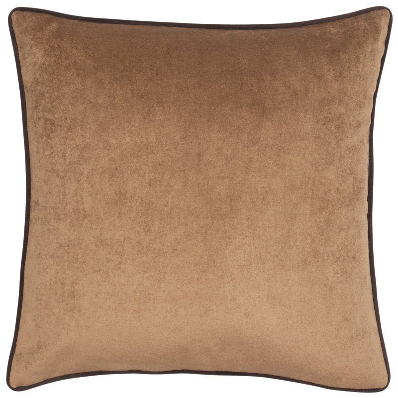 Boisé River Mountain Sierra III - taie décorative Euro - 26 x 26, Brun