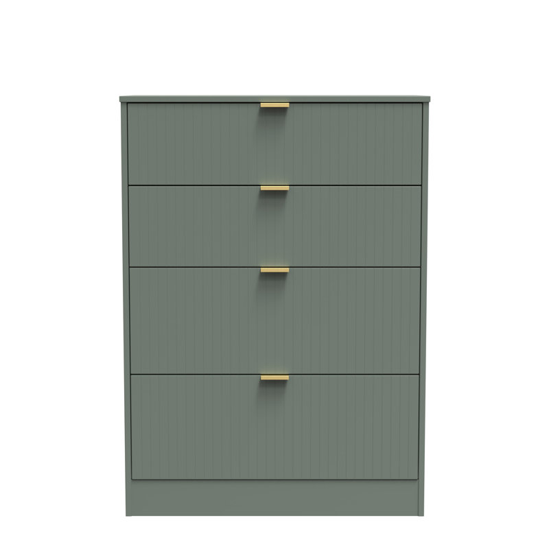 77 cm W Chest of 4 Drawers, Green