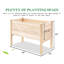 Jardin surélevé en bois 4 pi x 2 pi