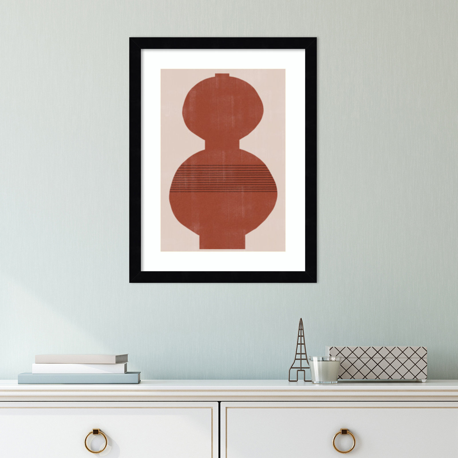 Vase No 3 Print by THE MIUUS STUDIO, Black, 13" W x 17" H
