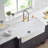 30X20 Inch Ceramic Farmhouse Sink With Heat And Scratch Resistant Glazed Finish