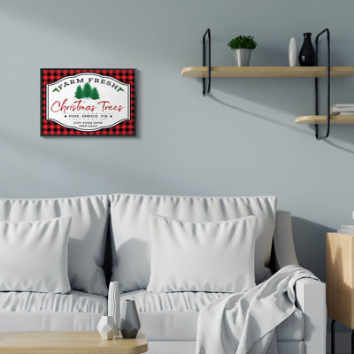Plaque d'arbre de Noël Farm Fresh