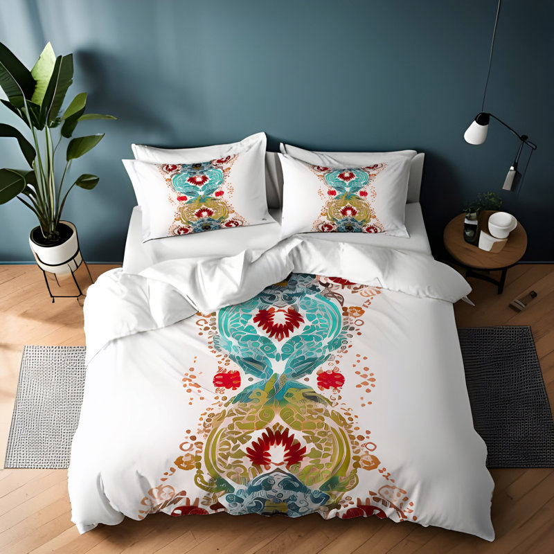 Literie , Housse de couette simple + 1 taie décorative pour