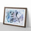 Electric Guitar in Abstract - Picture Frame Painting Print-55725492-55725496