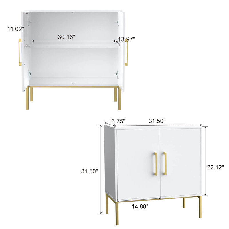 Cabinet décoratif, Blanc