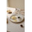 12.2" Round Beaded Wood Decorative Tray