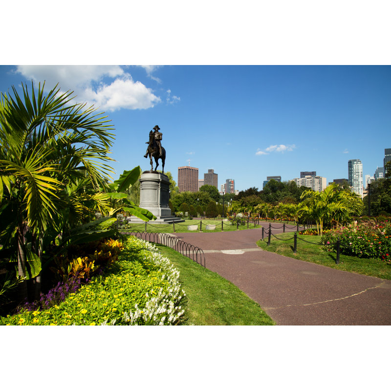 George Washington Statue by Roman_slavik - Wrapped Canvas Print, 30cm H x 46cm W