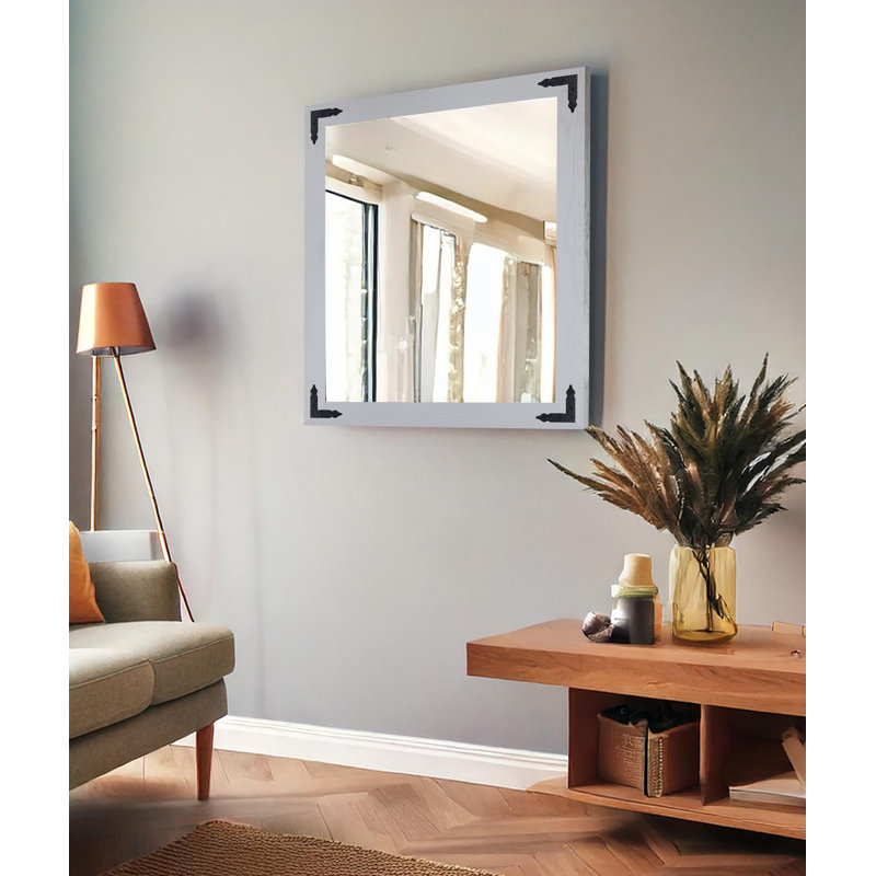 Miroir Gracie Oaks, Gris, 36 po x 33 po