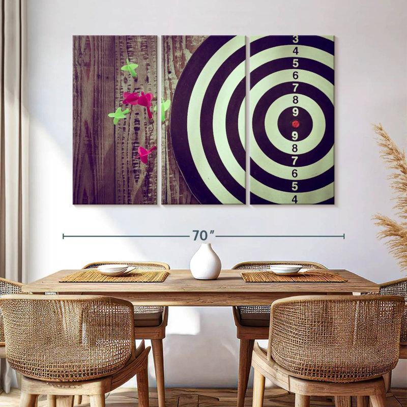 Senne Darts, 42" H x 65" W