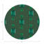 Gem Emeralds Gold Vegan Leather Round Coasters-1313626653