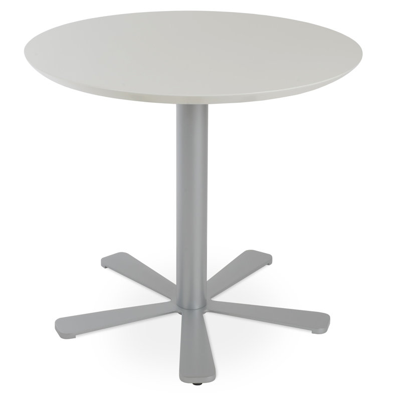 Daisy Wood Round Dining Table, 43.5" x 43.5", White