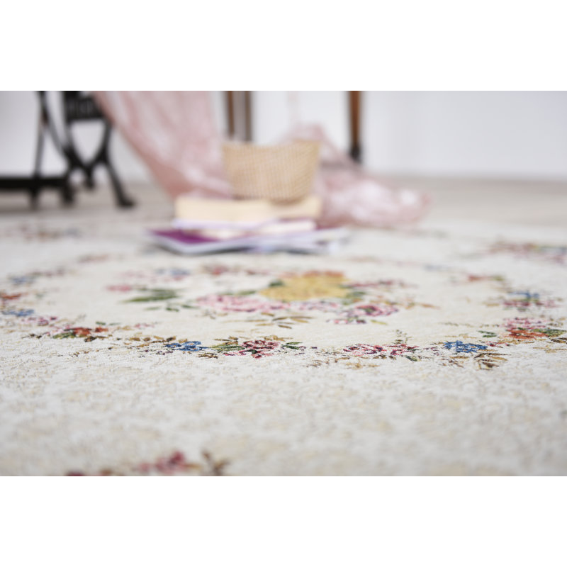 Noeline Floral Machine Woven Area Rug, Rectangle 160 x 230cm