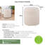 Hugh 40cm Wide No Pattern Footstool Ottoman