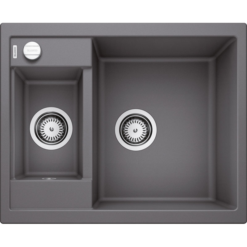 Metra 1.5 Bowl Inset Kitchen Sink, Rock Grey
