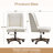 Upholstered Swivel Task Chair with Nailhead Trim-910818531