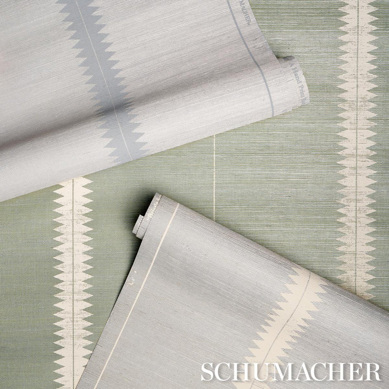 Bristle Striped Paper Wallpaper Roll, Dove