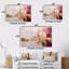 Minimalisme rose et or horizon - ensemble de reproductions d'art abstrait mural-109913155-109913164