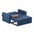 Brittany Tufted Sofa Table Cloud Couch with Charging  and Storage Pockets-138174667