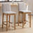 Alayha Upholstered 26'' Counter Bar Stools with Solid Wood Frame Set of 2-874013959
