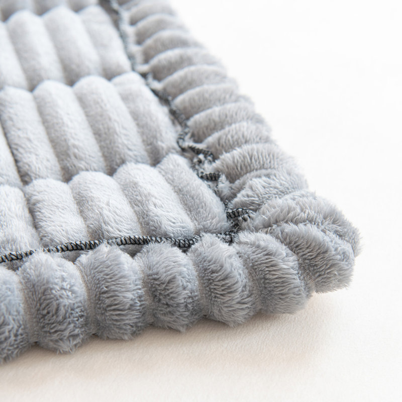 Housse pour canapé en velours côtelé doux, H 1,2 po x l 71 po x P 27,5 po, Velours côtelé gris pâle