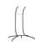 2 Person Egg Hanging Chair: Outdoor Patio Swing. - Cushions, Iron Stand. Fits Bedroom, Balcony, Patio. 600 Lbs Capacity Swing With Cushions. Strong Stand, Handmade . Dark Gray ,
