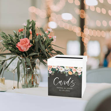 The Beistle Company Wedding Card Box, White