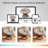 41.5" Ergonomic Chair With Cloud Thick Density Fabric Cushion,3-Proof Cover,High Capacity Iron Frame,Fluid 360 Degree Swivel For Reading,Living Room, Bedroom,Lounge,2 Colors-2070378298-2070378299