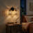 Double Light Vanity With Natural Rattan Shade Wall Lamp