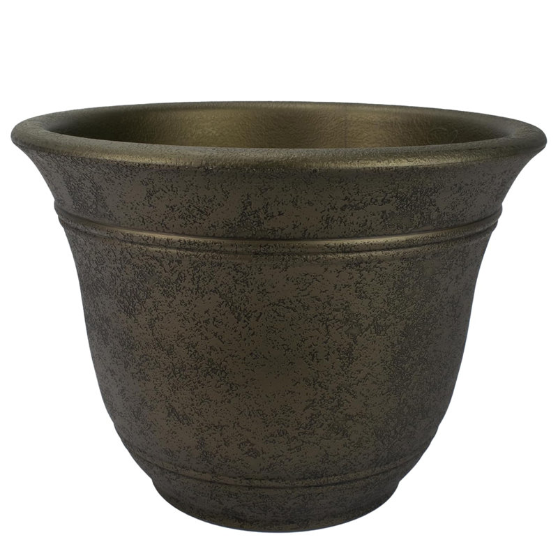  Sierra Self-Watering Pot with Internal Disk, 16", Celtic Bronze