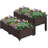 Bellago Elevated Self-Watering Plastic Raised Garden Bed (Set of 4)-1935807425