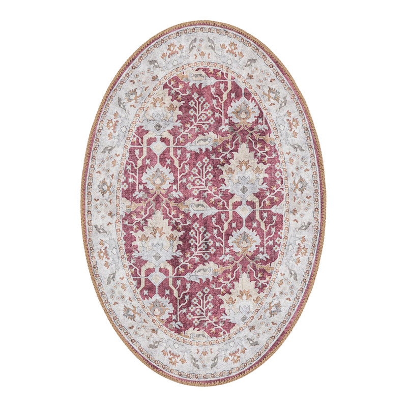 Masina Performance Chenille Floral Indoor Rug, Oval 2' x 3'1"