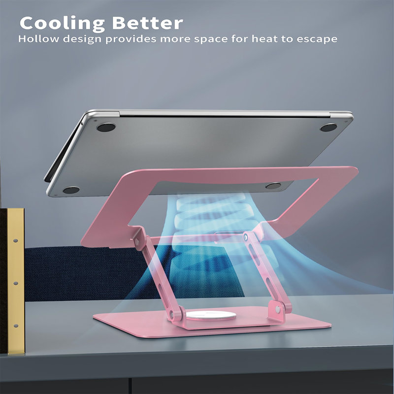 Metal Stackable Monitor Stand, Pink