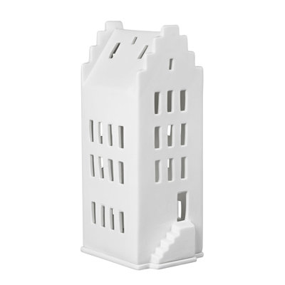 Porcelain Village House - Stepped Gable Roof