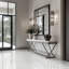 Calabria Frost Grid 12 in. x 12 in. Polished Marble Mosaic Floor and Wall Tile
