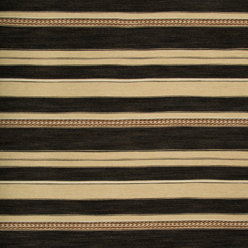 Entoto Stripe Fabric, Ebony/Cocoa